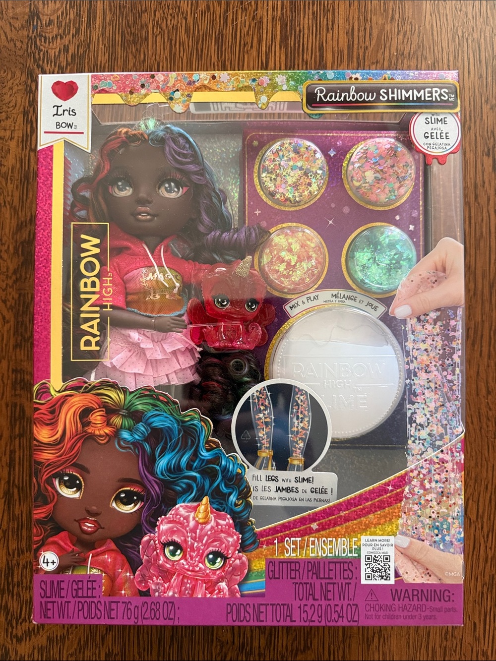 Rainbow high doll - Iris Rainbow Shimmers Slime Kit for Kids - Multicolor